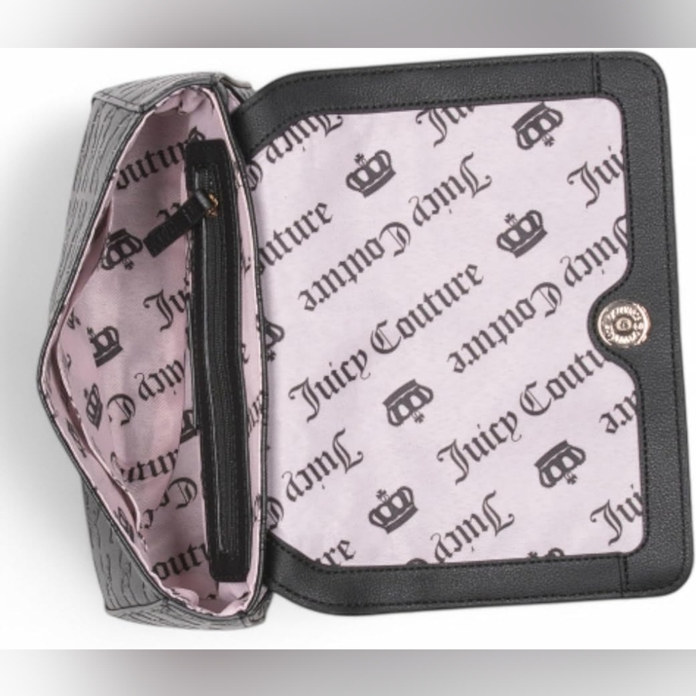 Juicy Couture Black Crossbody Bag with Gold Chain - Picture 3 of 4